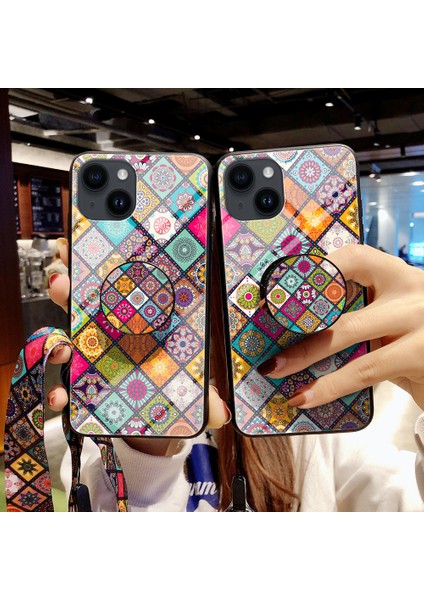 iPhone 15 Temperli Cam+Pc+Tpu Kadın Kılavuzu Ile Kaynaklık Ile Ilgili (Yurt Dışından)