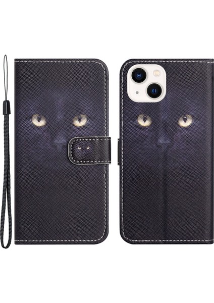 iPhone 15 Flip Deri Cüzdan Kılıfı 3D Stand Telefon Kapağı (Yurt Dışından)