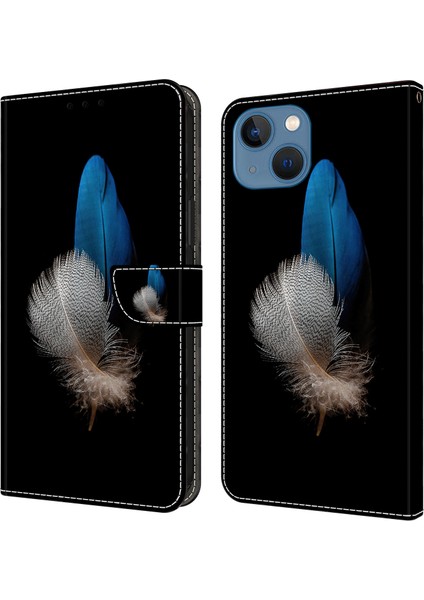 iPhone 15 Cüzdan Kılıfı 3D Pu Deri Stand Flip Telefon Kapağı (Yurt Dışından)