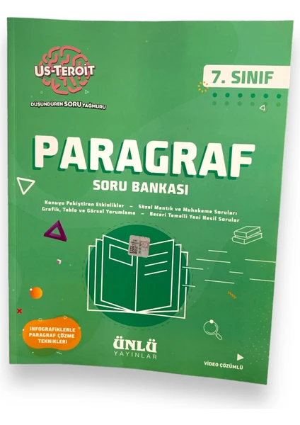 Ünlü Yayınları 7. Sınıf Us-Teroit Paragraf Soru Bankası