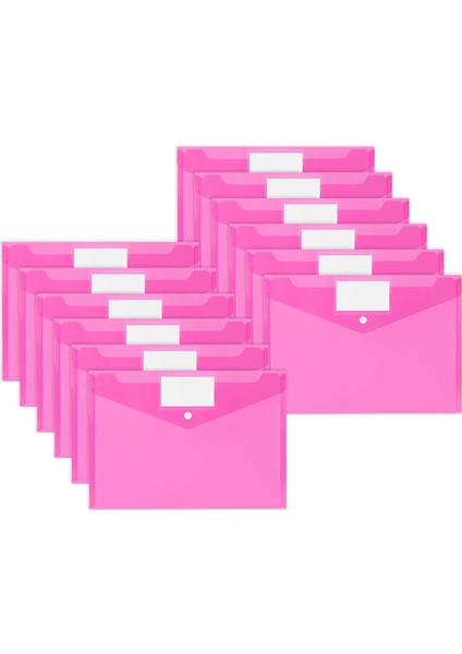 Renkli A4 Düğmeli Dosya Çantaları (12 Parça) (Yurt Dışından)