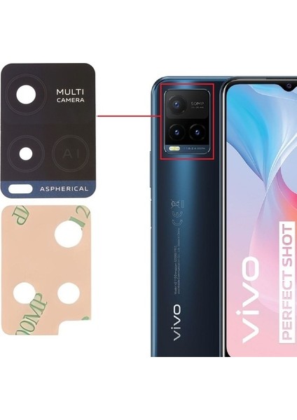 Vivo Y21 Uyumlu Kamera Lensi Cam V2111
