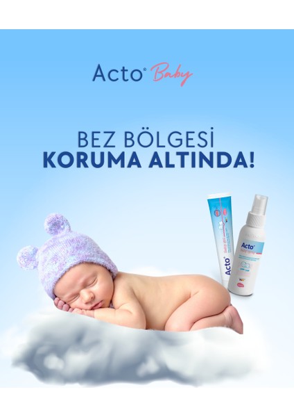 Baby Gel 50 ml + Acto Baby Spray 100 ml Bebek Bez Bölgesi Temizleme ve Bakım Seti fiyatları