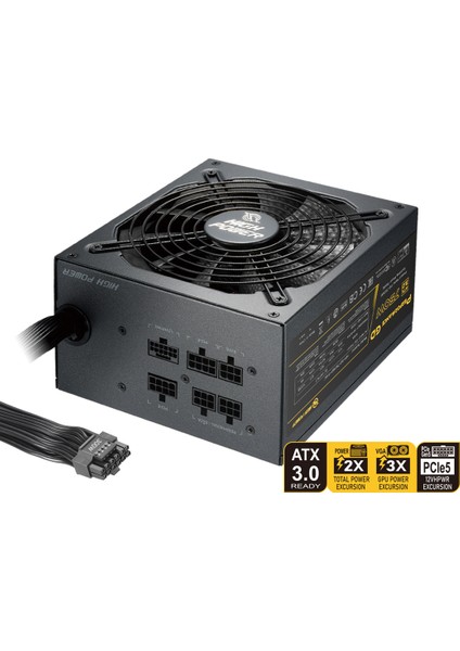 High Power Performans Serisi 750W 80+Gold Atx 3.0 & Pcıe 5.0 Güç Kaynağı (HP1-S2750GD-F14C)