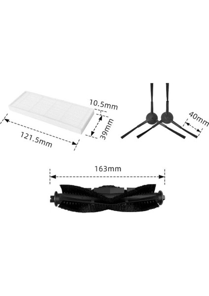 11 Adet Yedek Parçalar G8000/G8000 Pro / G20/G20 Pro Elektrikli Süpürge Ana Yan Fırça Hepa Filtre (Yurt Dışından) fırsatları
