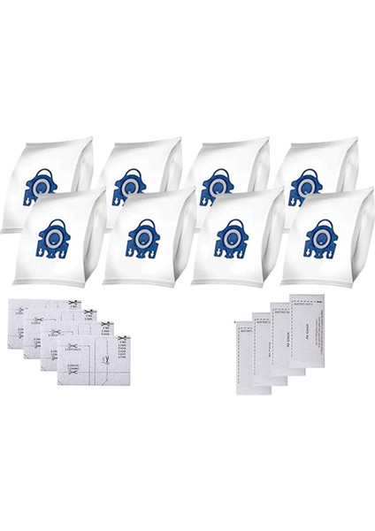 Gn Elektrikli Süpürge S2000 S5000 S8000 Serisine Uygun 8'li 3D Elektrikli Süpürge Torbası Paketi, Komple C2 C3, (Yurt Dışından)