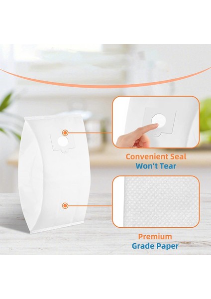 Tip Q/c 53292 Teneke Kutu Vakum Torbaları Için Toz Torbaları C/q 5055 50557 50558 53291 20-53292 Model, 12 Paket (Yurt Dışından) indirimleri