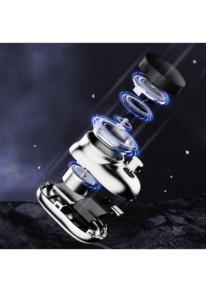 Erkekler Için Mini Elektrikli Tıraş Makinesi Taşınabilir Seyahat Elektrikli Tıraş Makinesi Yıkanabilir Sakal Düzeltici USB Şarj Edilebilir Yüz Sakal D (Yurt Dışından)