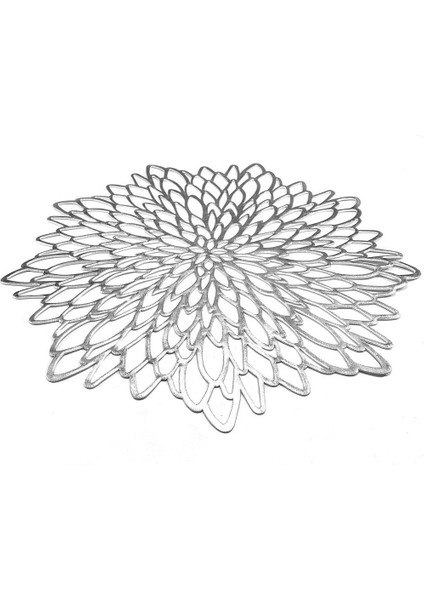 Stil Masa Dekorasyon Mat Hibiscus Çiçek Bronzlaştırıcı Pvc Servis Altlığı Gümüş 6 Parça (Yurt Dışından) fiyatları