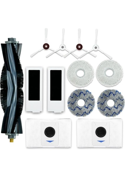 Deebot X1 OMNI/T10 Omnı Robotlu Süpürge Parçaları Toz Torbası Hepa Filtre Ana Yan Fırça Paspas (Yurt Dışından)