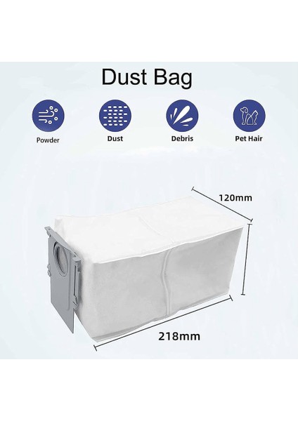 Robot Süpürge Yedek Parça, Ana Fırça, Yan Fırça, Toz Torbası, Mop Bezi Aksesuar Seti (Yurt Dışından) fiyatları