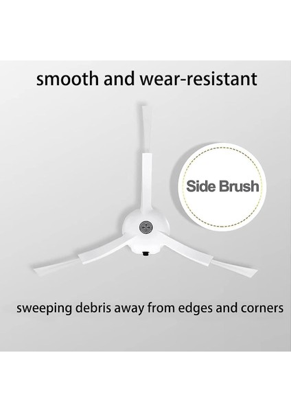 Robot Süpürge Yedek Parça, Ana Fırça, Yan Fırça, Toz Torbası, Mop Bezi Aksesuar Seti (Yurt Dışından) fırsatları