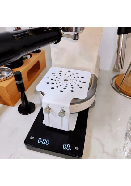 Kahve Tartı Rafı Kahve Terazisi Tutucu Espresso Makinesi Elektronik Terazi Rafı Kahve Makinesi Terazi Standı Gümüş (Yurt Dışından)