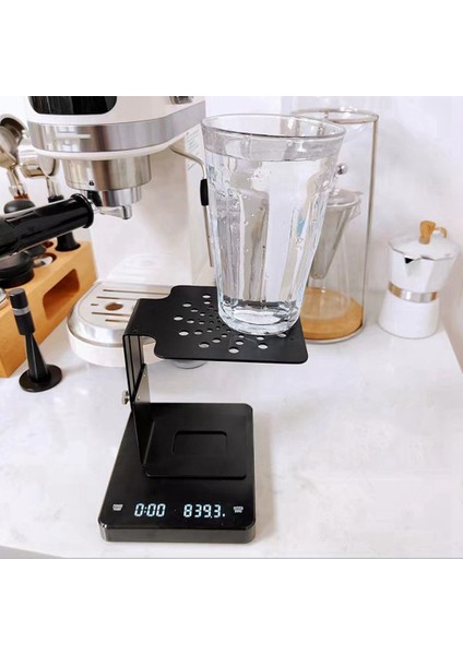 Kahve Tartı Rafı Kahve Terazisi Tutucu Espresso Makinesi Elektronik Terazi Rafı Kahve Makinesi Terazi Standı Gümüş (Yurt Dışından)