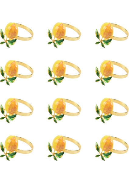 12 Parça Limon Peçete Halkaları Yaz Peçete Sahipleri Tropikal Meyve Peçete Toka Dekor Yaz Doğum Günü Düğün Parti Için (Yurt Dışından) modelleri