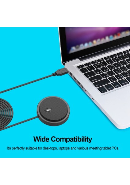 Toplantı Iş Konferansı Bilgisayar Dizüstü Pc Sesli Sohbet Canlı Için USB Çok Yönlü Kondenser Mikrofon Mikrofon (Yurt Dışından)