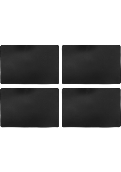 4pcs Isıya Dayanıklı Servis Altlıkları, Suni Deri Servis Altlıkları, Su Geçirmez, Yıkanabilir Mutfak Servis Altlıkları, (Siyah) (Yurt Dışından)