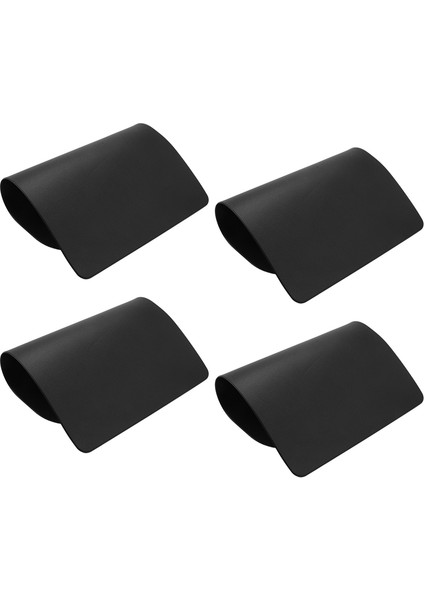 4pcs Isıya Dayanıklı Servis Altlıkları, Suni Deri Servis Altlıkları, Su Geçirmez, Yıkanabilir Mutfak Servis Altlıkları, (Siyah) (Yurt Dışından)