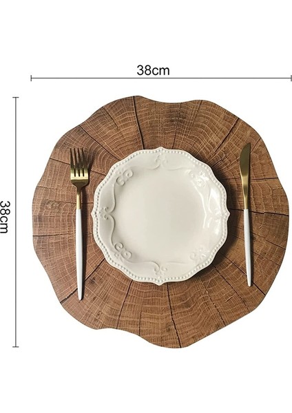 Yuvarlak Placemats Ahşap Tahıl Placemat Ev Masa Pedi Isıya Dayanıklı Yalıtım Placemat Masa Dekorları Mutfak Malzemeleri (Yurt Dışından) indirimleri
