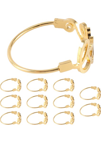 Düğün Için Sevgililer Peçete Halkaları Tutucu, Aşk Peçete Sahipleri Masa Ayarı Için Bahar Peçete Tokaları Altın (Yurt Dışından)