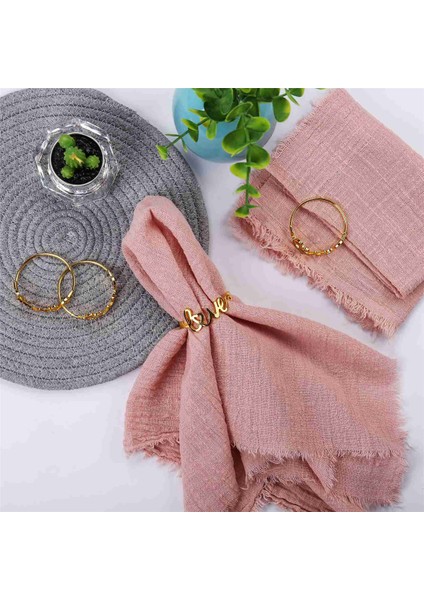 Düğün Için Sevgililer Peçete Halkaları Tutucu, Aşk Peçete Sahipleri Masa Ayarı Için Bahar Peçete Tokaları Altın (Yurt Dışından) indirimleri