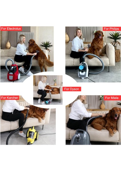 Pet Saç Fırçası Vakum Damat Alet Seti Eki DC44 DC30 DC58 V6 V7 V10 V11,, Vakum B (Yurt Dışından) fırsatları