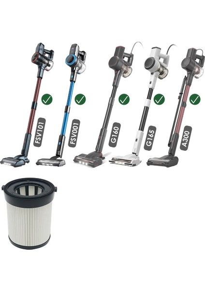 FSV101/FSV001/GIRNOOR G160/G165/A300 Elektrikli Süpürge Hepa Filtre Değiştirme Aksesuarı Için (Yurt Dışından)
