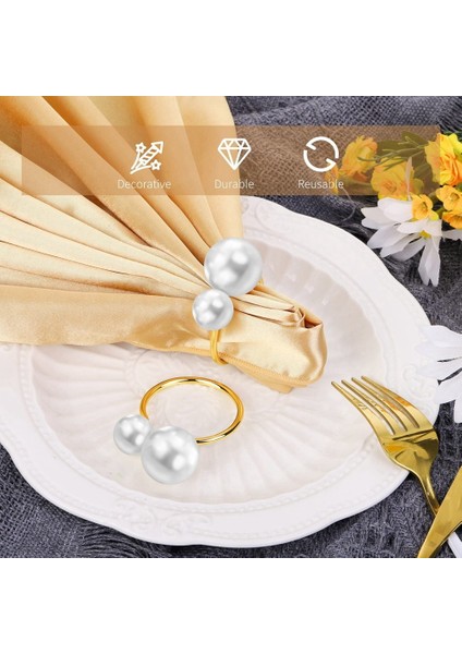 20 Paket Inci Peçete Halkaları Seti Altın Peçete Tokaları Metal Tatil Peçete Halkaları Sahipleri Masa Süsü Için Peçete Tokaları (Yurt Dışından) fırsatları