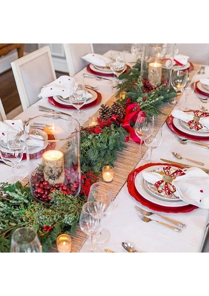 Peçete Halkaları 6'lı Set, Düğün Için Kelebek Düğüm Peçete Yüzüğü, Noel, Doğum Günü Için Peçete Halkası (Yurt Dışından) modelleri