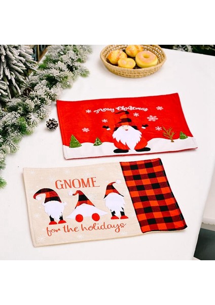 Noel Masa Süslemeleri Placemat Ev Için Mutlu Yeni Yıl Navidad Xmas Natale Kerst (Yurt Dışından) fiyatları