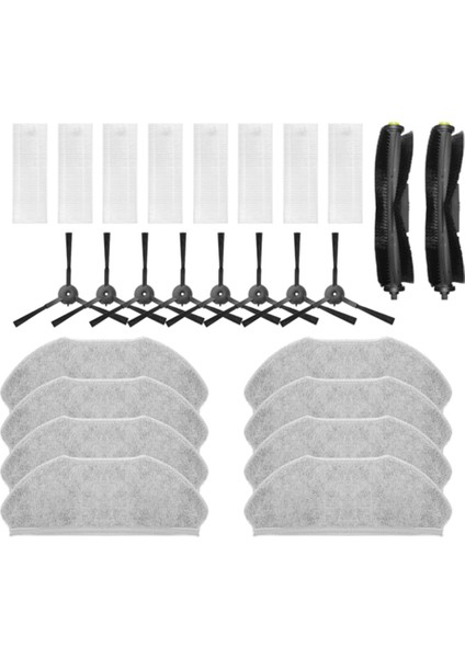 360 Robotlu Süpürge X100 S10 Max Yedek Yedek Parça Ana Yan Fırça Paspas Bez Filtre (Yurt Dışından)