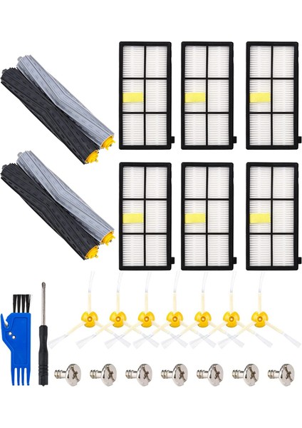 800 900 Serisi Yedek Parçalar, Elektrikli Süpürge Aksesuar Seti, Lastik Fırça, Filtre, Yan Fırça (Yurt Dışından)