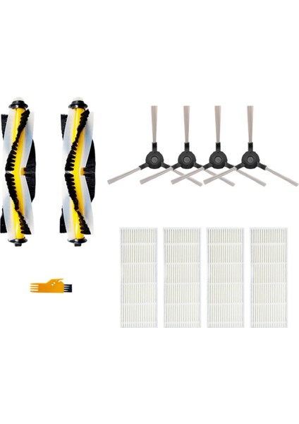 811GB 911SE / Symbo Xbot 5 Pro / Robot Vakum 26BB Pet Yedek Parça Ana Yan Fırça Hepa Filtre (Yurt Dışından)