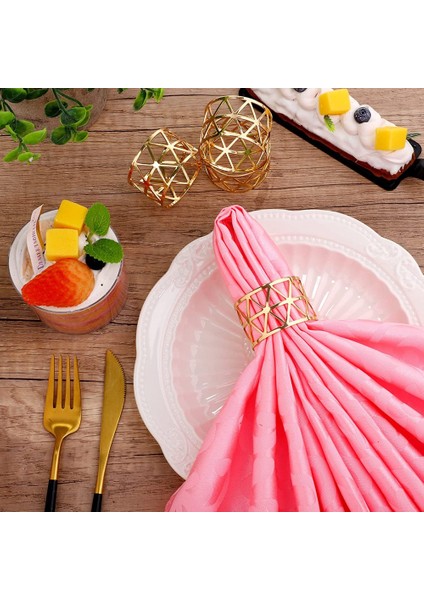 12 Paket Peçete Halkaları Tutucular Içi Boş Tasarım Dekor Düğün Noel Toplantısı (Gümüş) (Yurt Dışından)