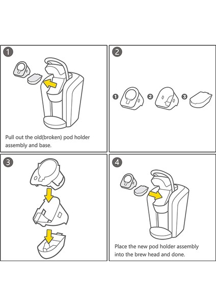 Tüm 2.0 Makine Parçaları Için Kahve Makineleri Için Yedek Parça Bardak Tutucu Iğnesi Tam Montaj (Yurt Dışından)
