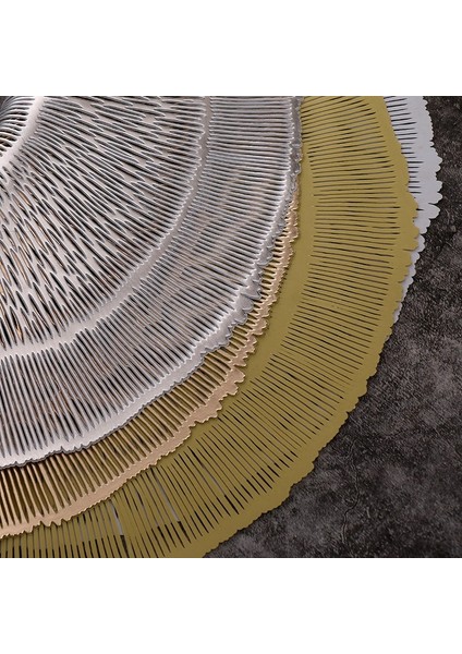 Masa Dekorasyonu Için Placemats Iskandinav Tarzı Yuvarlak Yemek Tabakları Pvc Mat Coaster Bardak Tutucu Gümüş (Yurt Dışından)