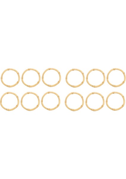 El Yapımı Bambu Peçete Halkası Doğal Rustik Peçete Tutucular Doğal Peçete Tutucu Yüzükler Masa Süslemeleri (Yurt Dışından)