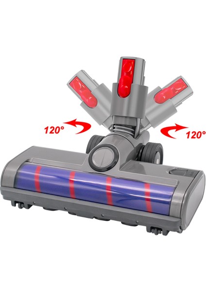Motorlu Zemin Fırça Kafası Aracı V7 V10 V11 V15 Elektrikli Süpürge Yumuşak Süpürgesi Silindir Kafası Zemin Fırçası (Yurt Dışından)