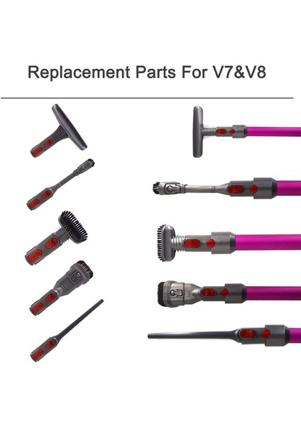 Yeni Alt Fit Aracı Adaptör Dönüştürücü Kiti Için V7 V10 SV10 SV11 Akülü Elektrikli Süpürge (Yurt Dışından)