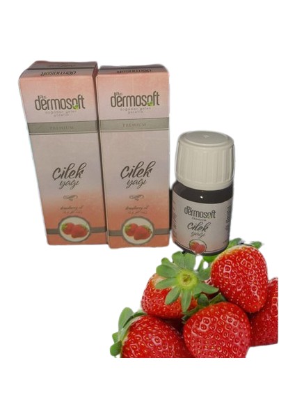 Dermo Soft Plus Saf Çilek Yağı Premium Serisi 2 Adet 20 ml