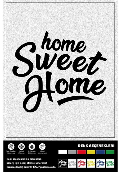 Home Sweet Home Stıcker 30 x 35 cm
