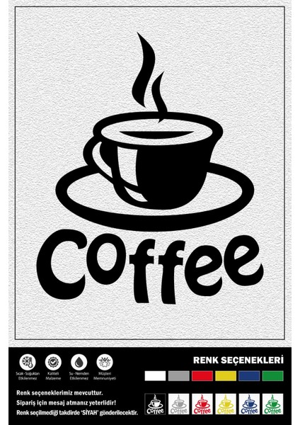 Coffee Stıcker 50 x 60 cm