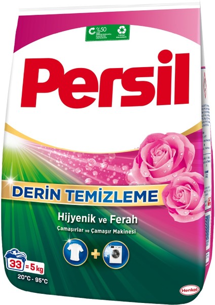 Toz Çamaşır Deterjanı Gülün Büyüsü 5 kg (33 Yıkama)