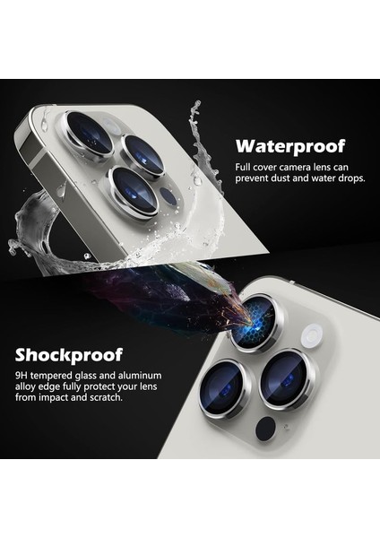iPhone 15 Pro Max Uyumlu Kamera Lens Koruyucu Tam Kaplayan Temperli Hd Cam Kılıf Dostu Tasarım indirimleri