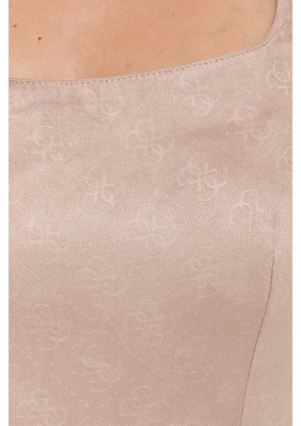 Ss Luna Jakarlı Slim Fit Mini Elbise Kadın Elbise W3YK0IWFIY0 A10L