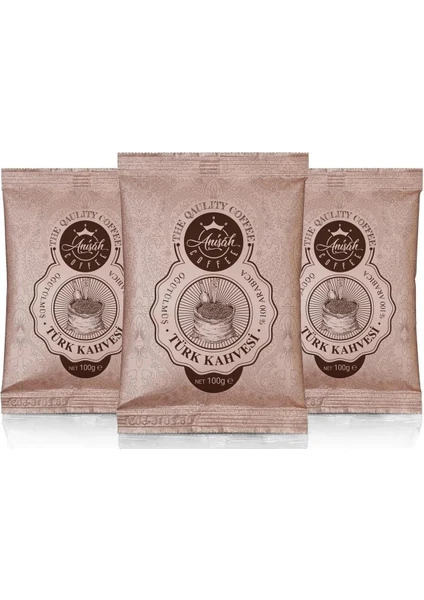 Anisah Coffee Türk Kahvesi 100 gr 3'lü Paket