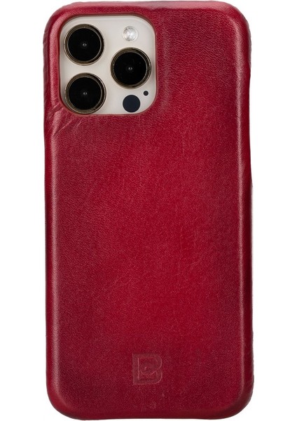 Apple iPhone 15 Pro Max Uyumlu Deri Arka Kapak F360 V4EF