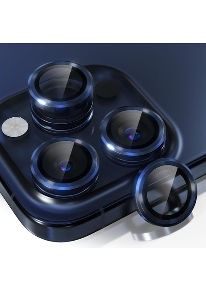 iPhone 15 Pro Max Uyumlu Kamera Lens Koruyucu Tam Kaplayan Temperli Hd Cam Kılıf Dostu Tasarım