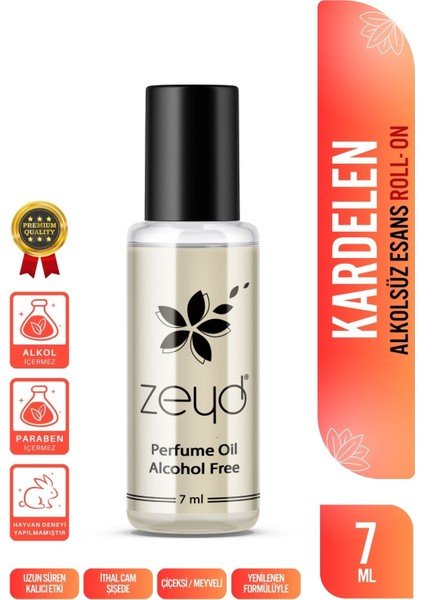 Kardelen Kokulu Alkolsüz Esans 7 ml Parfüm Esansı Roll-on Edp Esansiyel Yağ Zeyd