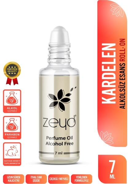 Kardelen Kokulu Alkolsüz Esans 7 ml Parfüm Esansı Roll-on Edp Esansiyel Yağ Zeyd